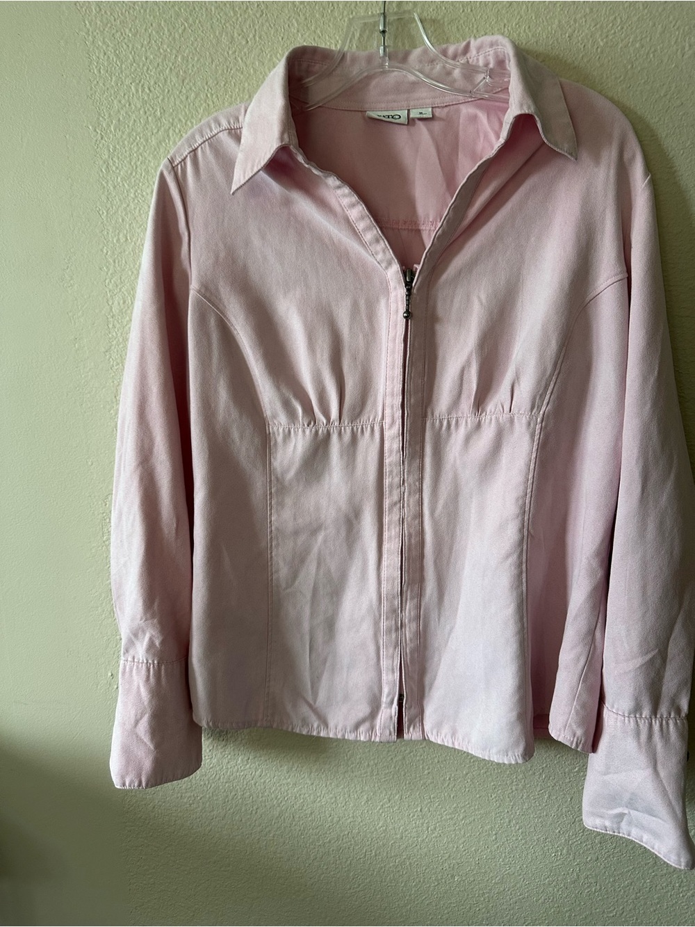 Cato Light Pink Women's Zip-Front Jacket size M/ pre owned 1291